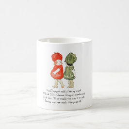 Vintages Gedicht Roter Pfeffer Niedliche Kinder Ge Kaffeetasse