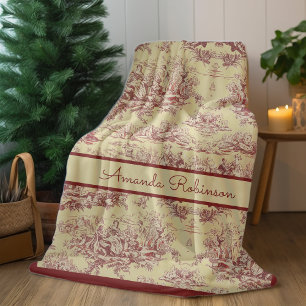 Vintages gelbes Seezunge Fleecedecke