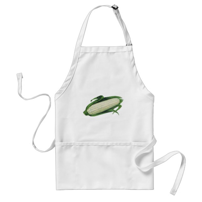 Vintages Gemüse Weißmais auf dem Cob Schürze (Vorne)