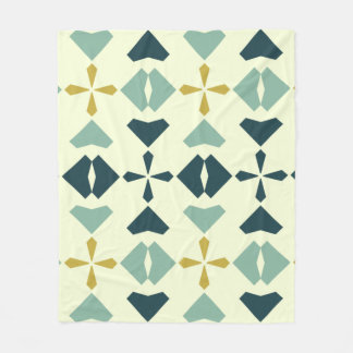 Vintages geometrisches Muster Fleecedecke