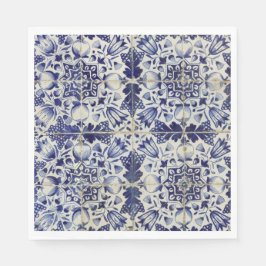 Vintages geometrisches Muster Serviette