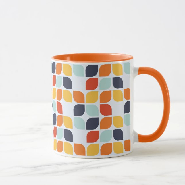 Vintages geometrisches Muster Tasse (Rechts)