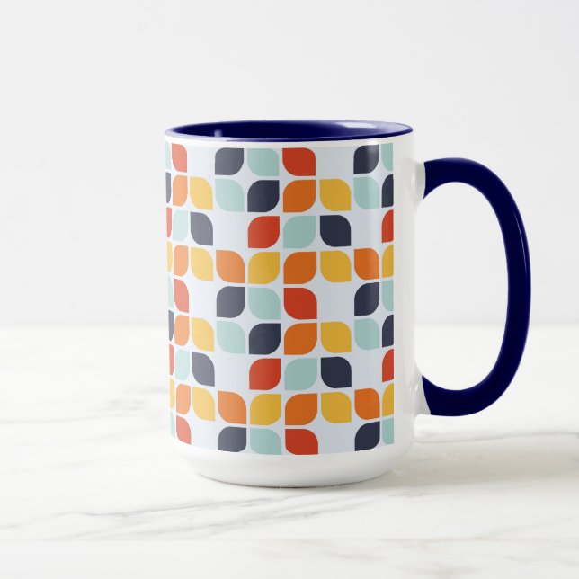 Vintages geometrisches Muster Tasse (Rechts)