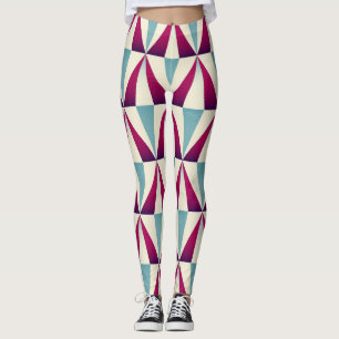 Vintages geometrisches, nahtloses Dreieck. Leggings
