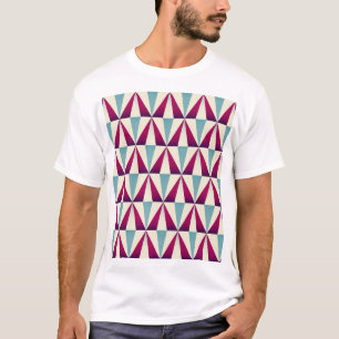 Vintages geometrisches, nahtloses Dreieck. T-Shirt