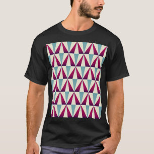 Vintages geometrisches, nahtloses Dreieck. T-Shirt