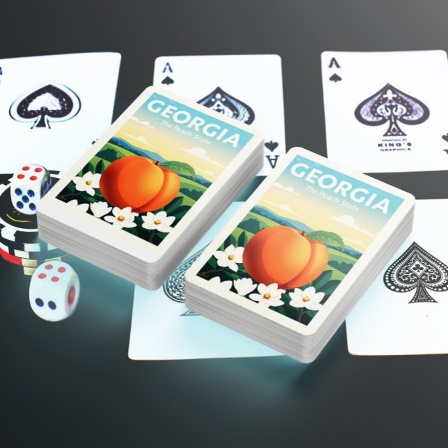 Vintages Georgien Spielkarten (Von Creator hochgeladen)