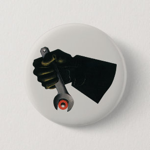 Vintages Geschäft, Fabrikmachinist Button