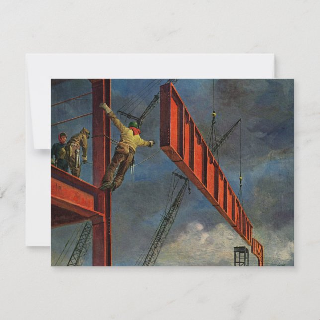 Vintages Geschäft, Stahlarbeiter (Vorderseite)