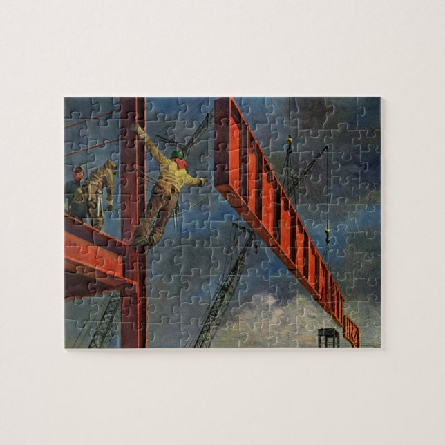 Vintages Geschäft, Stahlarbeiter (Horizontal)