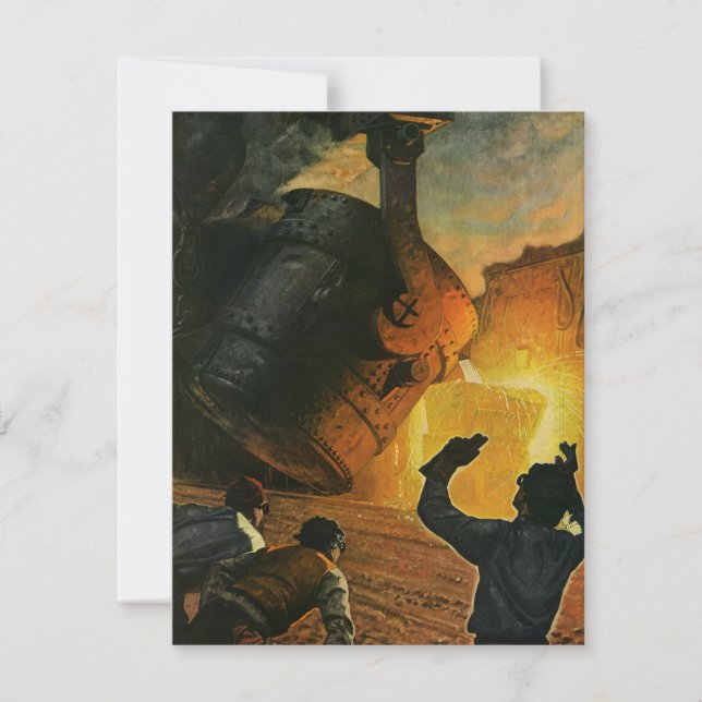 Vintages Geschäft, Stahlindustrie (Vorderseite)