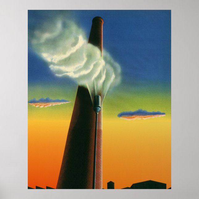 Vintages Geschäft, Steam Whistle Factory Sunrise Poster (Vorne)