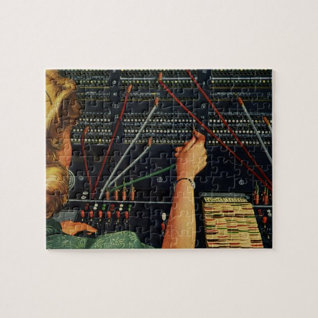 Vintages Geschäft, Telefonschalter (Horizontal)