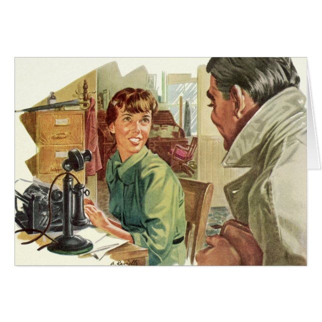 Vintages Geschäftsbüro, Vorstandsvorsitzender und  (Vorderseite (Horizontal))