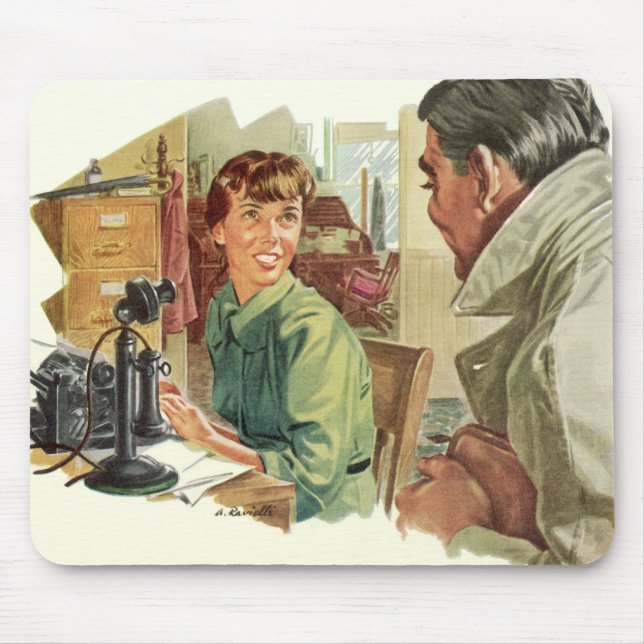 Vintages Geschäftsbüro, Vorstandsvorsitzender und  Mousepad (Vorne)