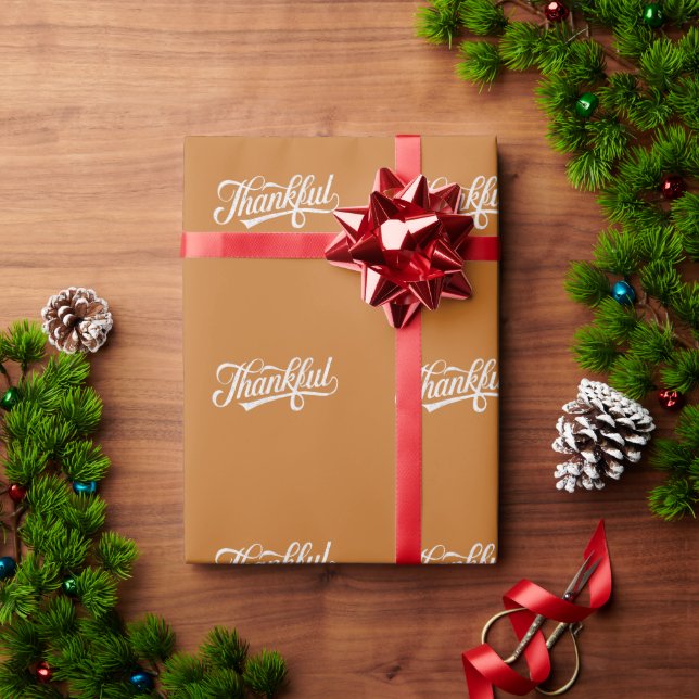 Vintages Geschenk für den Erntedank Geschenkpapier (Feiertagsgeschenk)