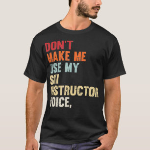 Vintages Geschenk für Skilehrer für Skifahrer im S T-Shirt