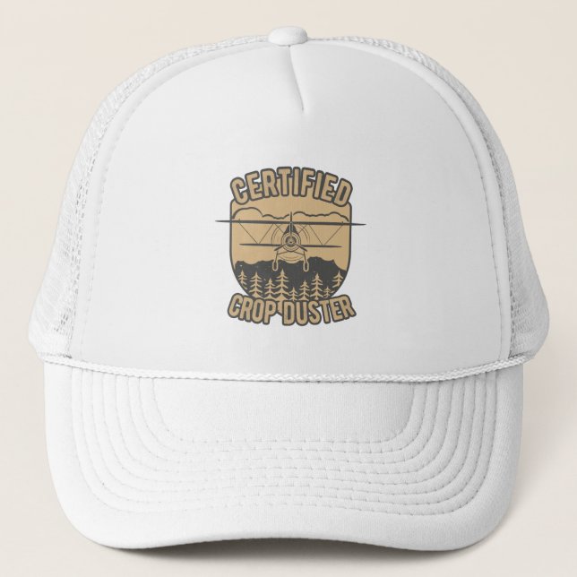 Vintages Geschenk für zertifizierte Crop Duster Truckerkappe (Vorderseite)