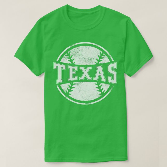 Vintages Geschenk von Texas Baseball Baseball T-Shirt (Design vorne)