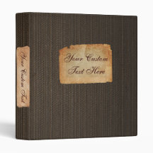 Vintages Gewebe Custom 1" Binder