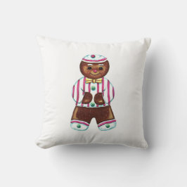 Vintages Gingerbrot-Menschenwurzelpilz Kissen