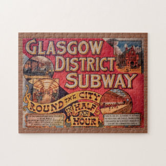 Vintages Glasgow City Subway Poster