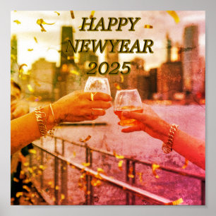Vintages Glossy Poster zum Herunterladen
