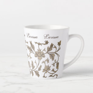 Vintages Gold Chinoiserie Individuelle Name Milchtasse