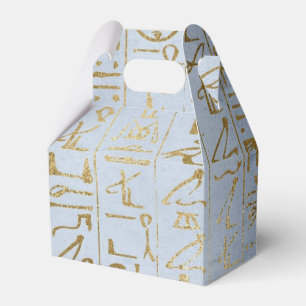 Vintages Goldägyptischer Papierdruck Geschenkschachtel