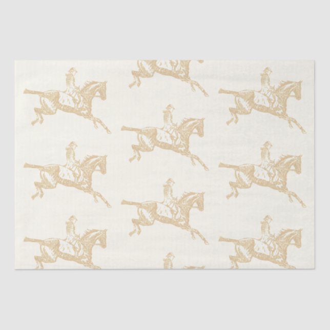 Vintages Goldrausch Seidenpapier (Vorderseite)