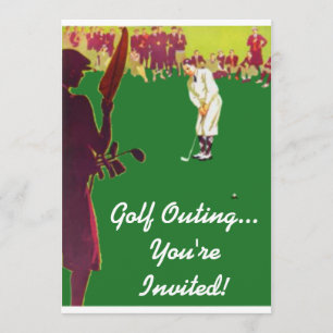 Vintages Golf Outing Einladung
