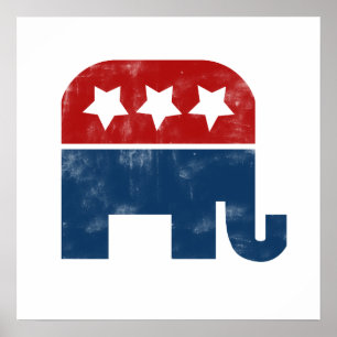 Vintages GOP-Logo Poster