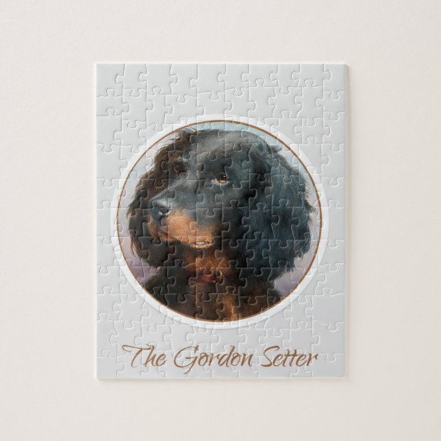 Vintages Gordon Setter Puzzle (Vertikal)