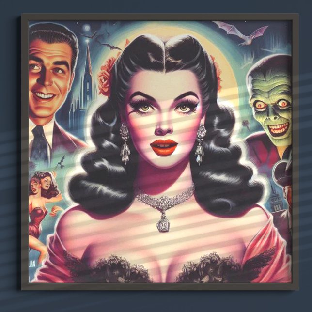 Vintages Goth-Button Poster (Von Creator hochgeladen)