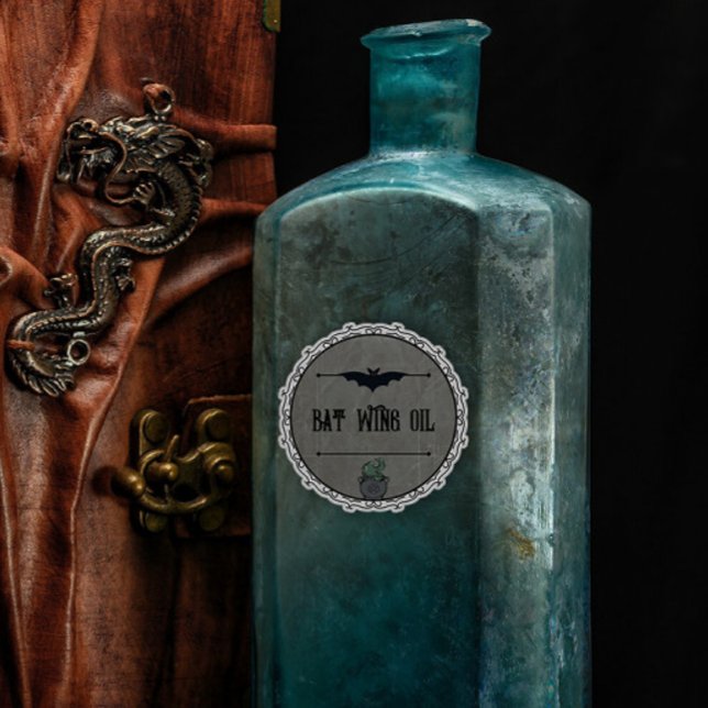 Vintages Gothic Bat Wing Oil Custom Halloween Aufkleber (Von Creator hochgeladen)