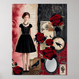 Vintages gotisches Elegant Whimsical Poster