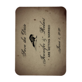 Vintages Gotisches Haus Save the Date Magnet
