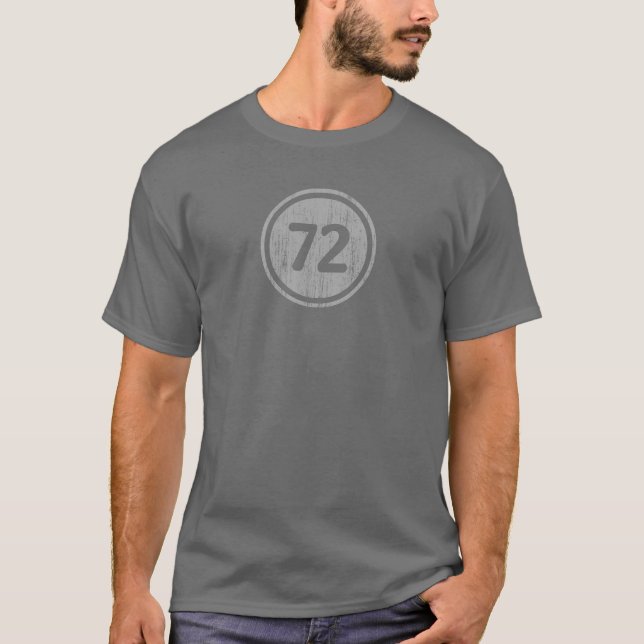 Vintages Grau #72 T-Shirt (Vorderseite)