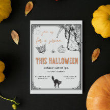 Vintages graues Schwarz-Orange-Katzenjacke-Hallowe