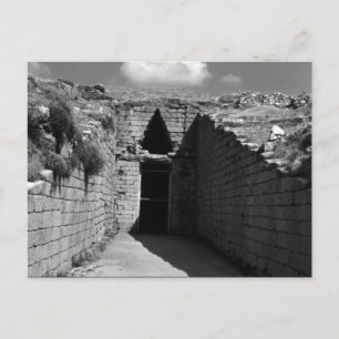 Vintages Griechenland Athen Mycenae Agamemnon-Grab Postkarte