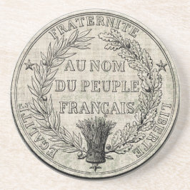 Vintages Großes Siegel Frankreichs Getränkeuntersetzer