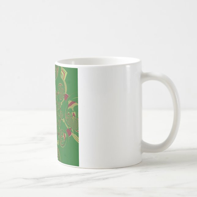 Vintages Grün Kaffeetasse (Rechts)
