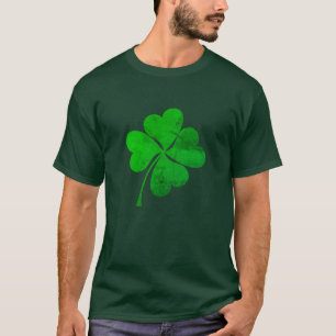 Vintages grünes Glück am St. Patrick's Day T-Shirt