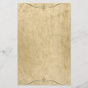 Vintages Grungebriefpapier mit dekorativen Briefpapier