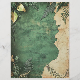 Vintages grungy botanisches Scrapbook Ephemere