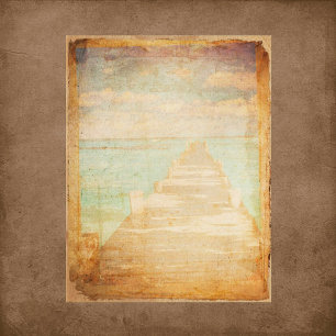 Vintages grungy Pier Scrapbook