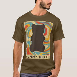 Vintages Gummibär-Retro-Poster T-Shirt