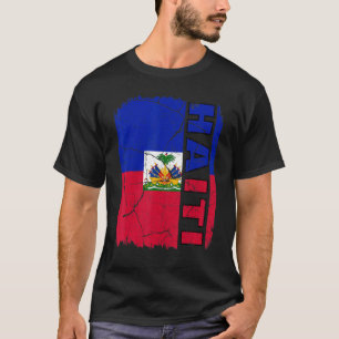 Vintages Haitianische Flagge Haitianischer Pride R T-Shirt