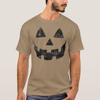 Vintages Halloween 2022 Pumpkin Jackolantern Face  T-Shirt