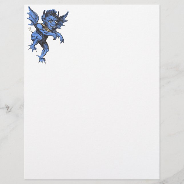 Vintages Halloween, Beängstigender Gardinendemon (Vorderseite)